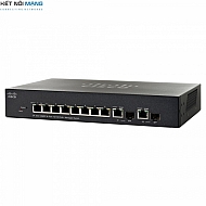Thiết bị chuyển mạch Cisco SF302-08MPP-K9 8 10/100 Maximum PoE+ ports with 124W power budget
