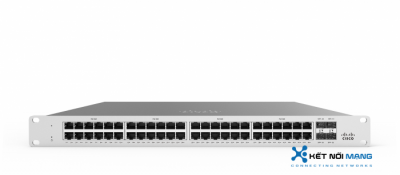 Thiết bị chuyển mạch Cisco Meraki MS125-48LP MS125-48LP-HW 10G L2 Cld-Mngd 48x GigE 370W PoE Switch