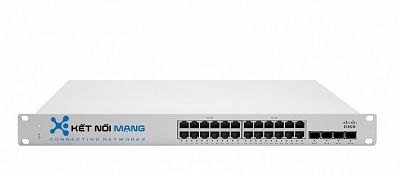 Thiết bị chuyển mạch Cisco Meraki MS225-24 MS225-24-HW L2 Stck Cld-Mngd 24x GigE Switch