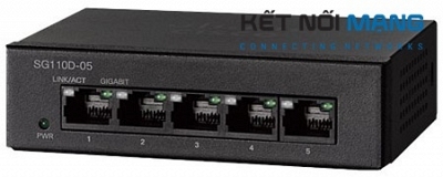 Thiết bị chuyển mạch Cisco SG110D-05 5-port Gigabit Desktop Switch