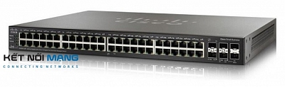 Thiết bị chuyển mạch Cisco SG350X-48P 48 x 10/100/1000 PoE+ ports with 382W power budget 