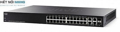 Thiết bị chuyển mạch Cisco SF300-24P 24 10/100 PoE ports with 180W power budget