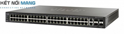 Thiết bị chuyển mạch Cisco SF300-48PP 48 10/100 PoE+ ports with 375W power budget