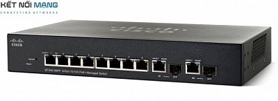 Thiết bị chuyển mạch Cisco SF302-08PP-K9 8 10/100 PoE+ ports with 62W