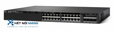 Thiết bị chuyển mạch Cisco Catalyst 3650 24 Port PoE 2x10G Uplink w/5 AP licenses IPB